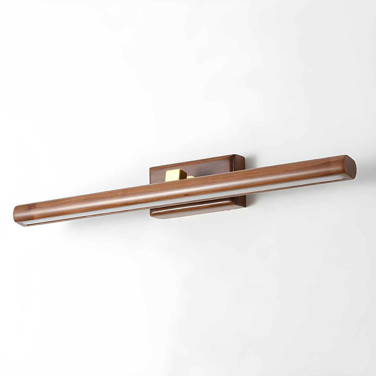 Shower Room Simple Nordic Wooden Cylinder Vanity Light Image - 10