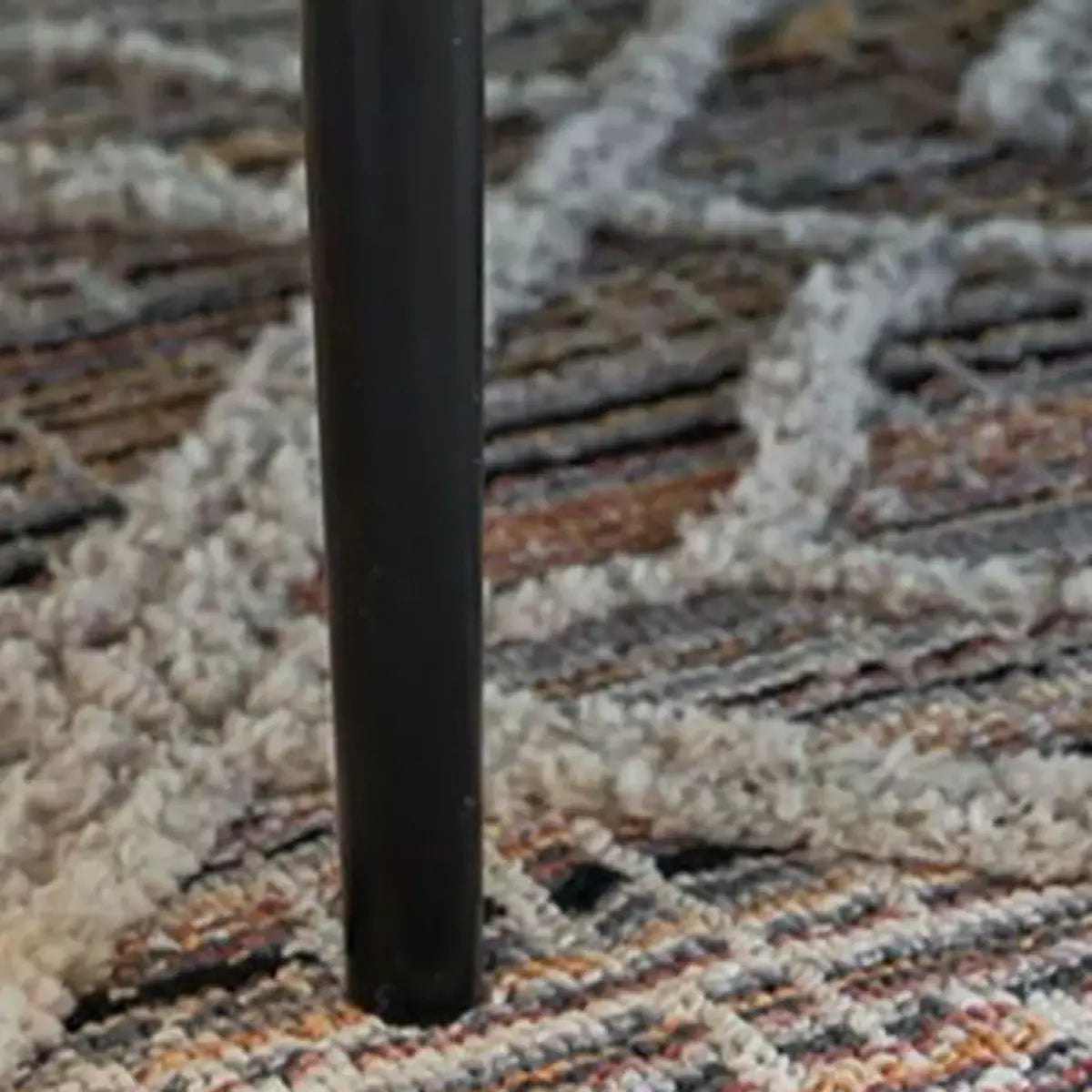 Silver Four Legs Leather Pillow Back Accent Chair Image - 17