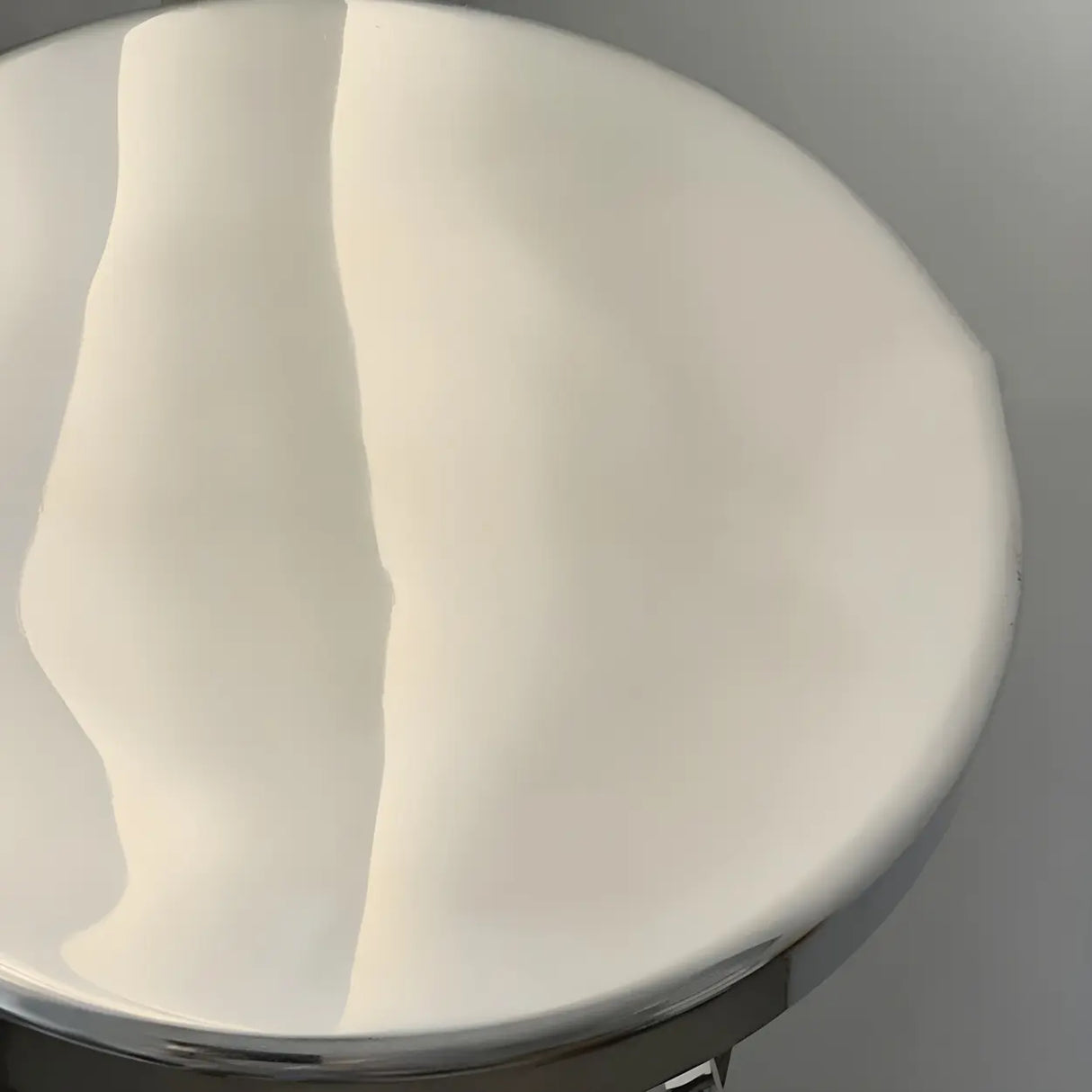 Silver Round Stainless Steel Backless Bar Stool Image - 9