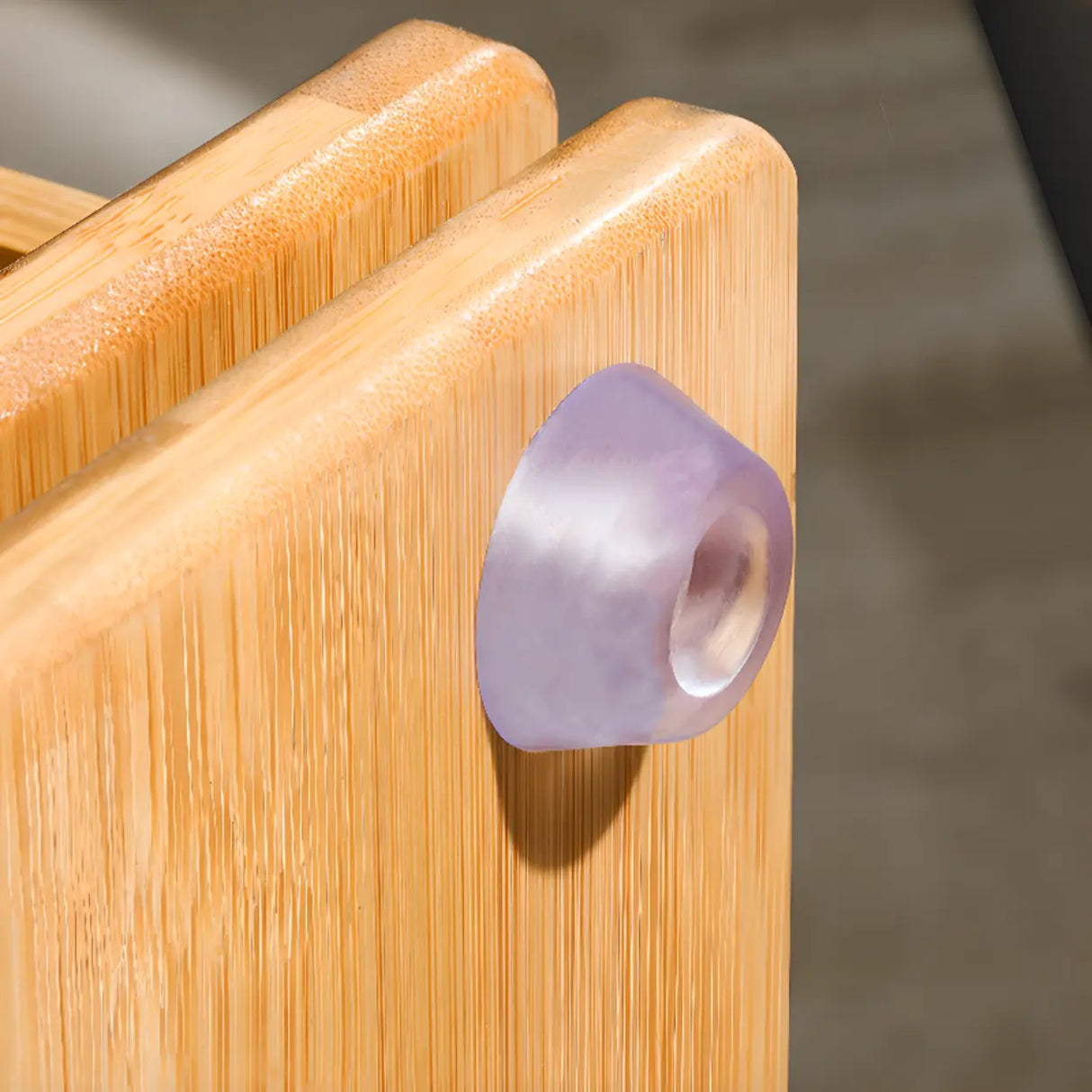 Simple 6-Tiers Rectangular Open Bamboo Narrow Bookcase Image - 8