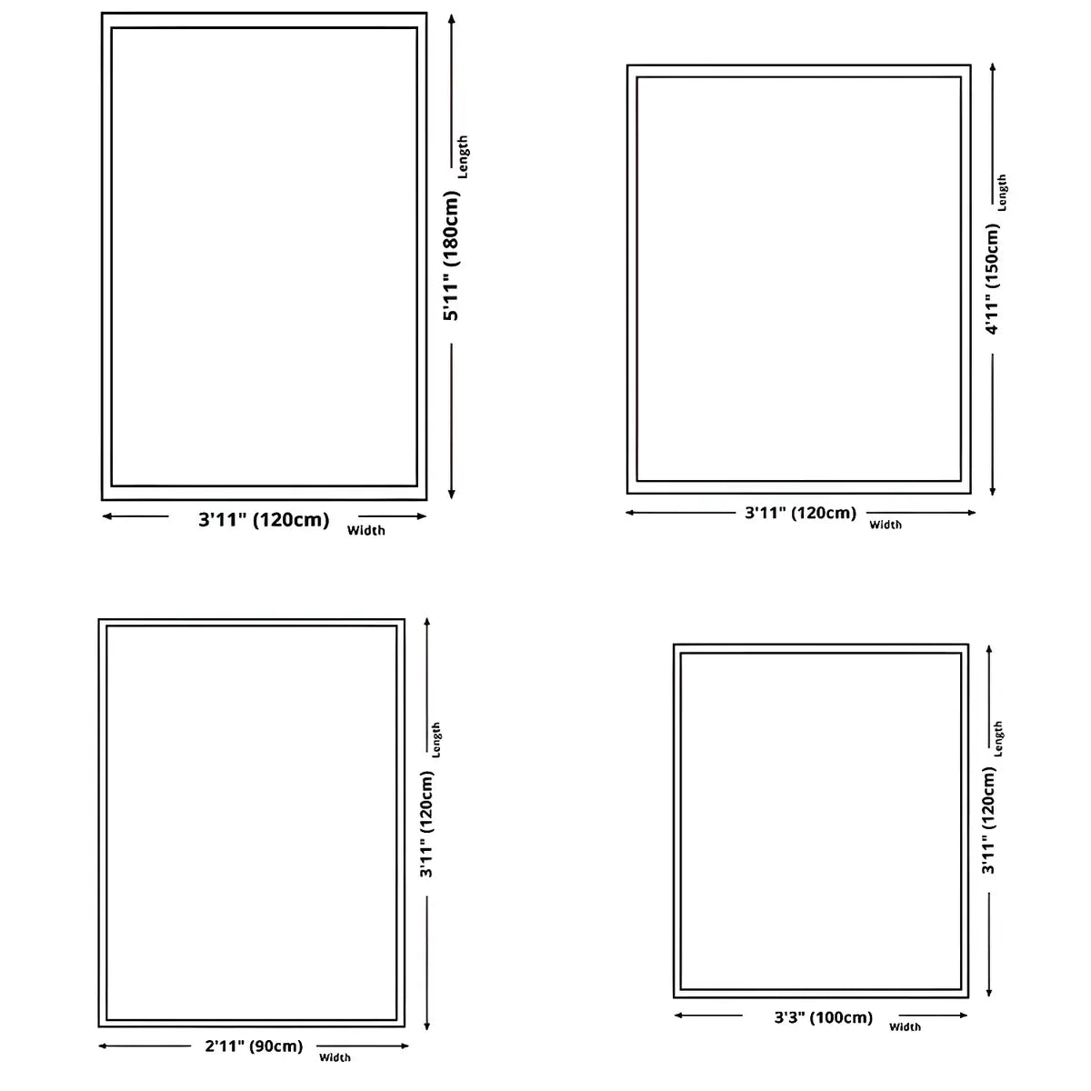 Simple Abstract Vinyl Beige Anti-Slip Backing Area Rug Image - 15