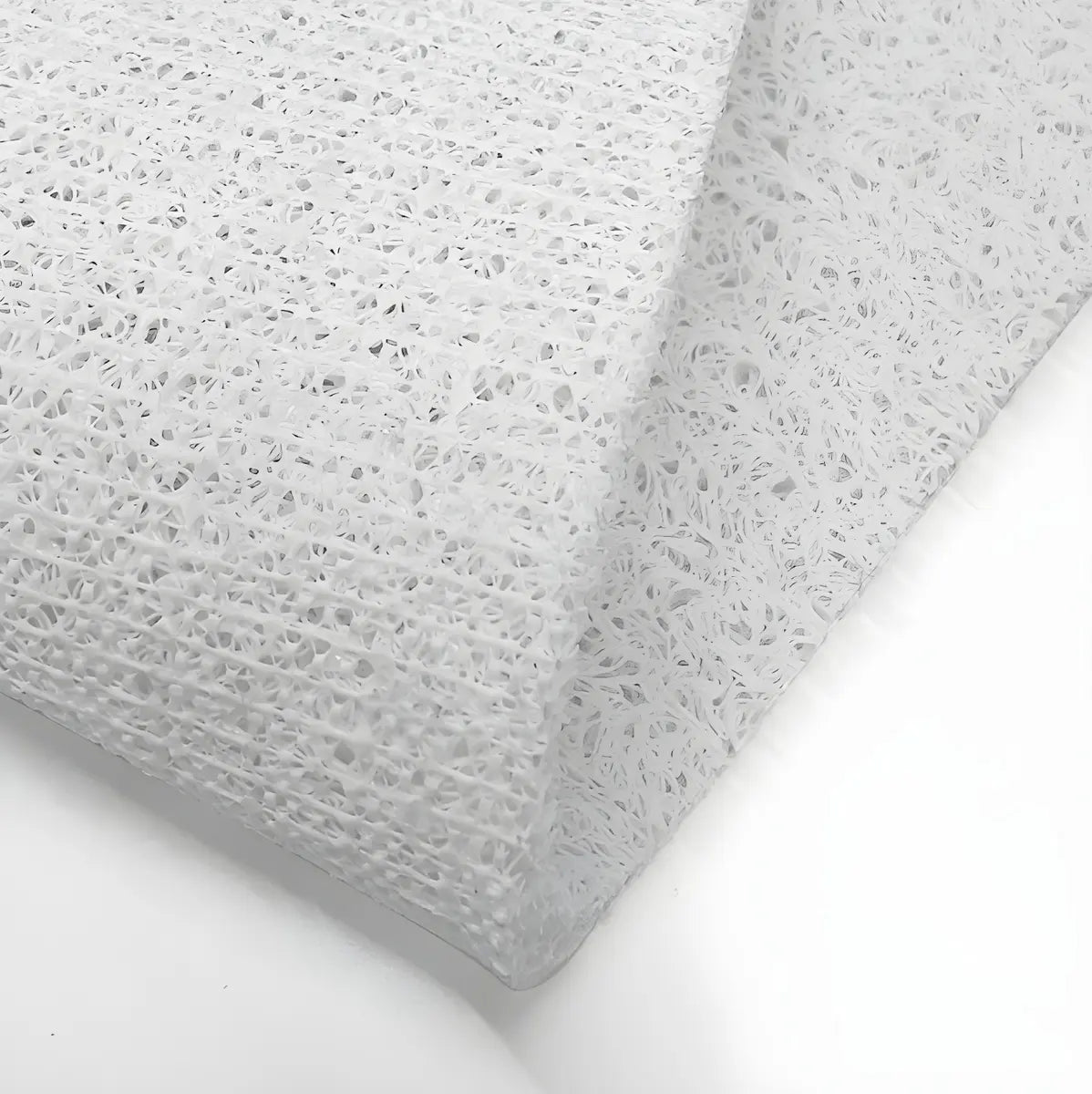 Simple Abstract Vinyl Beige Anti-Slip Backing Area Rug Image - 8