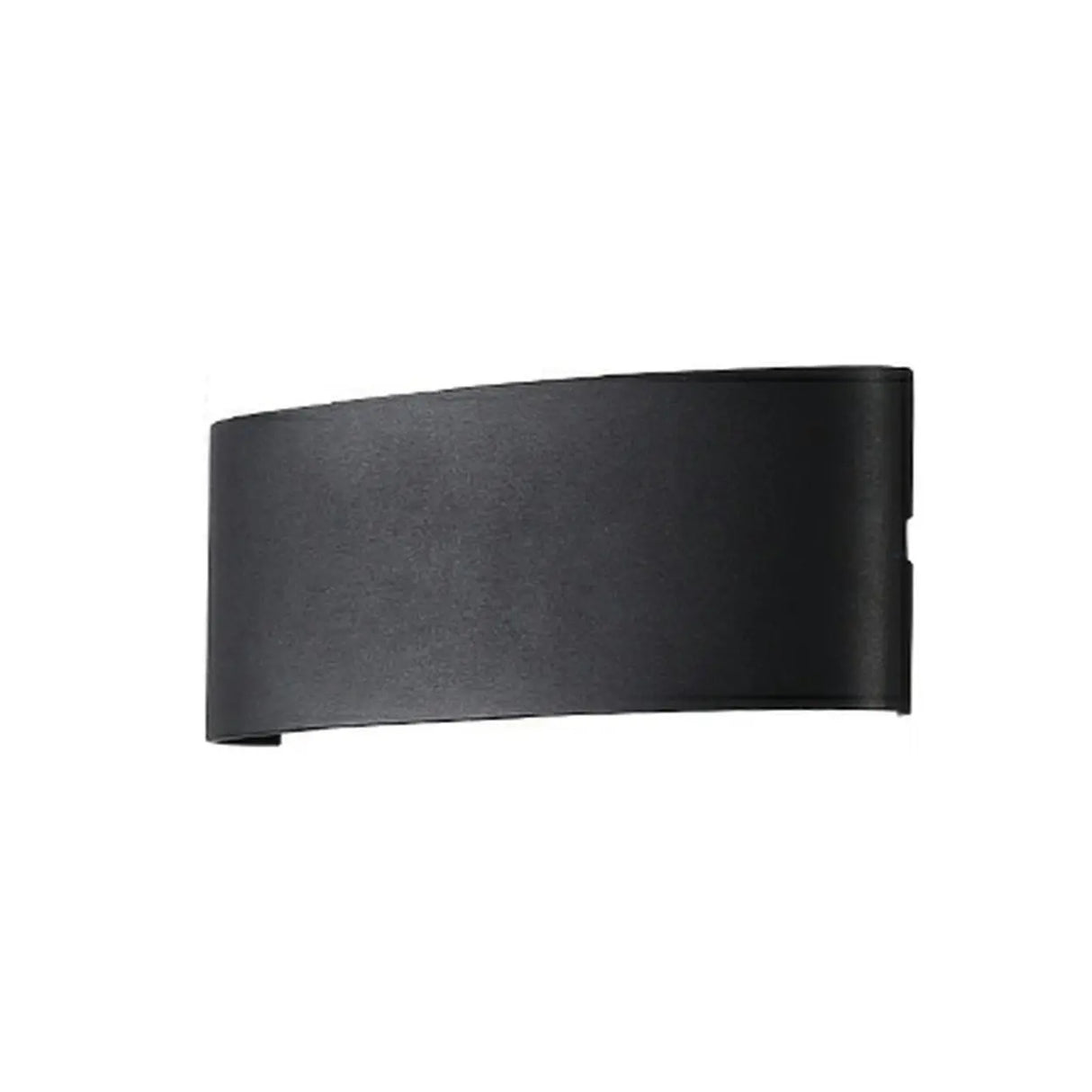 Simple Black Geometric Exterior LED Up Down Wall Lamp Image - 2