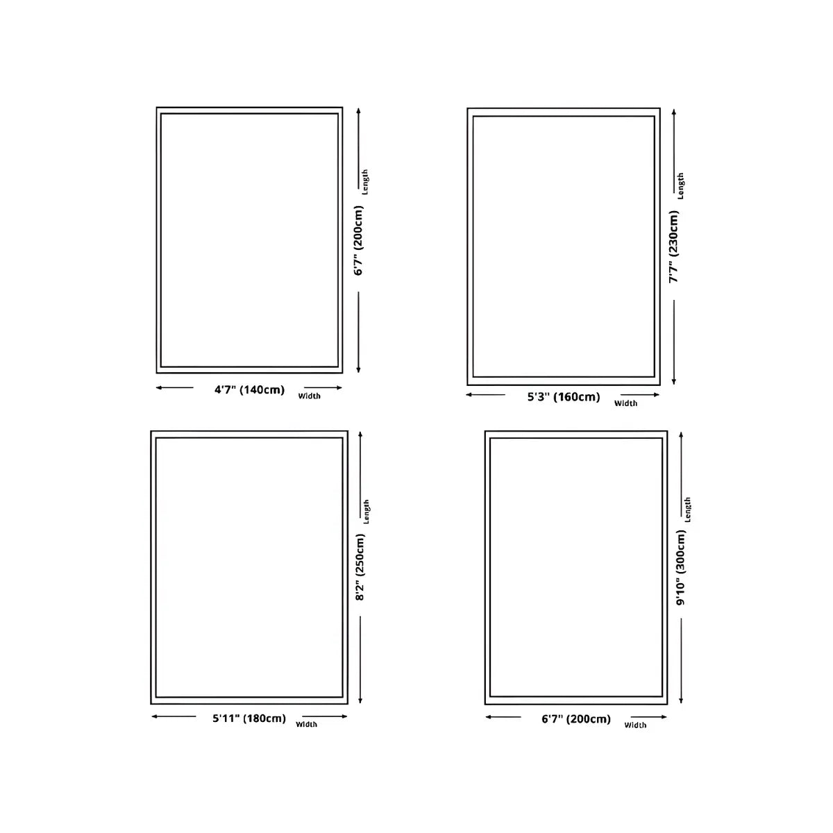 Simple Blue Leaf Pattern Rectangle Polyester Area Rug Image - 7