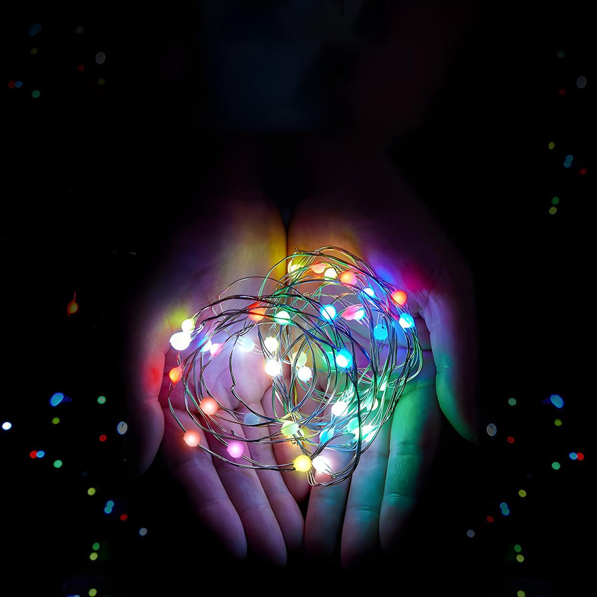 Simple Bluetooth Orb Christmas Tree Decor String Light Image - 11