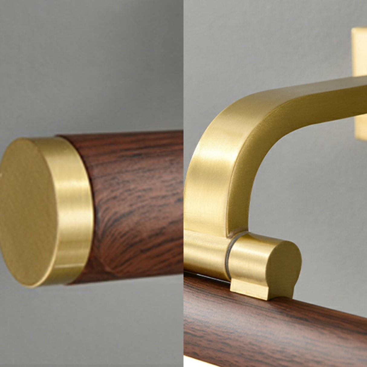 Simple Brass Linear Adjustable Vanity Mirror Light Image - 11