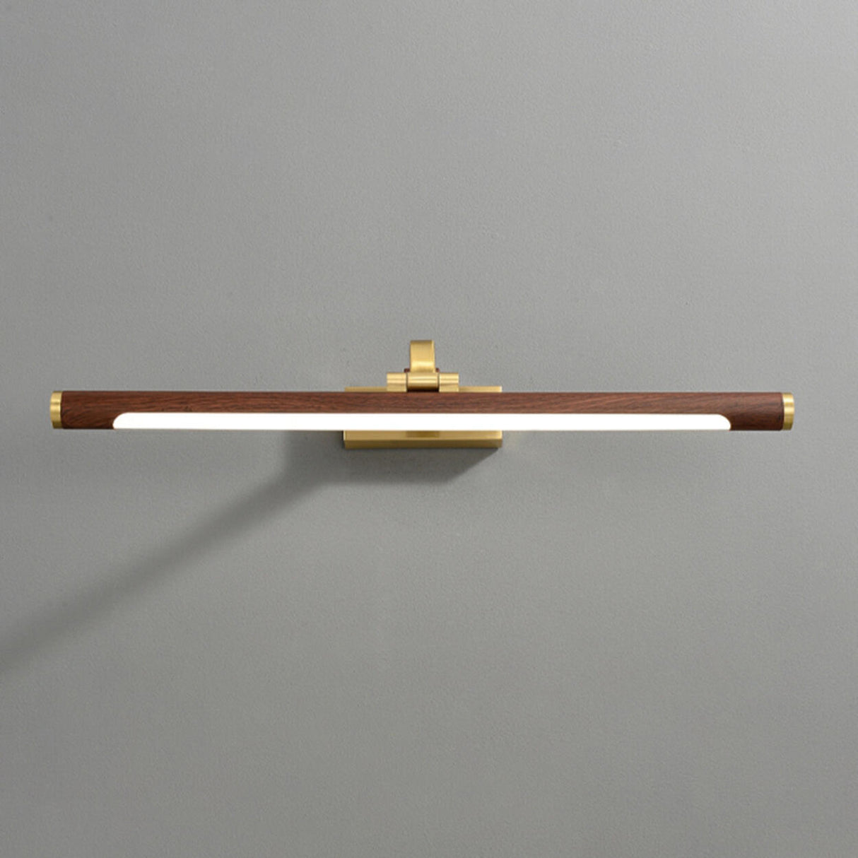 Simple Brass Linear Adjustable Vanity Mirror Light Image - 7