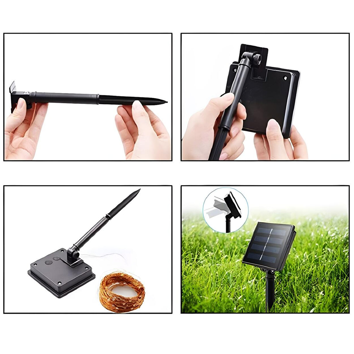 Simple Christmas Solar-Powered Fairy String Lights Image - 10