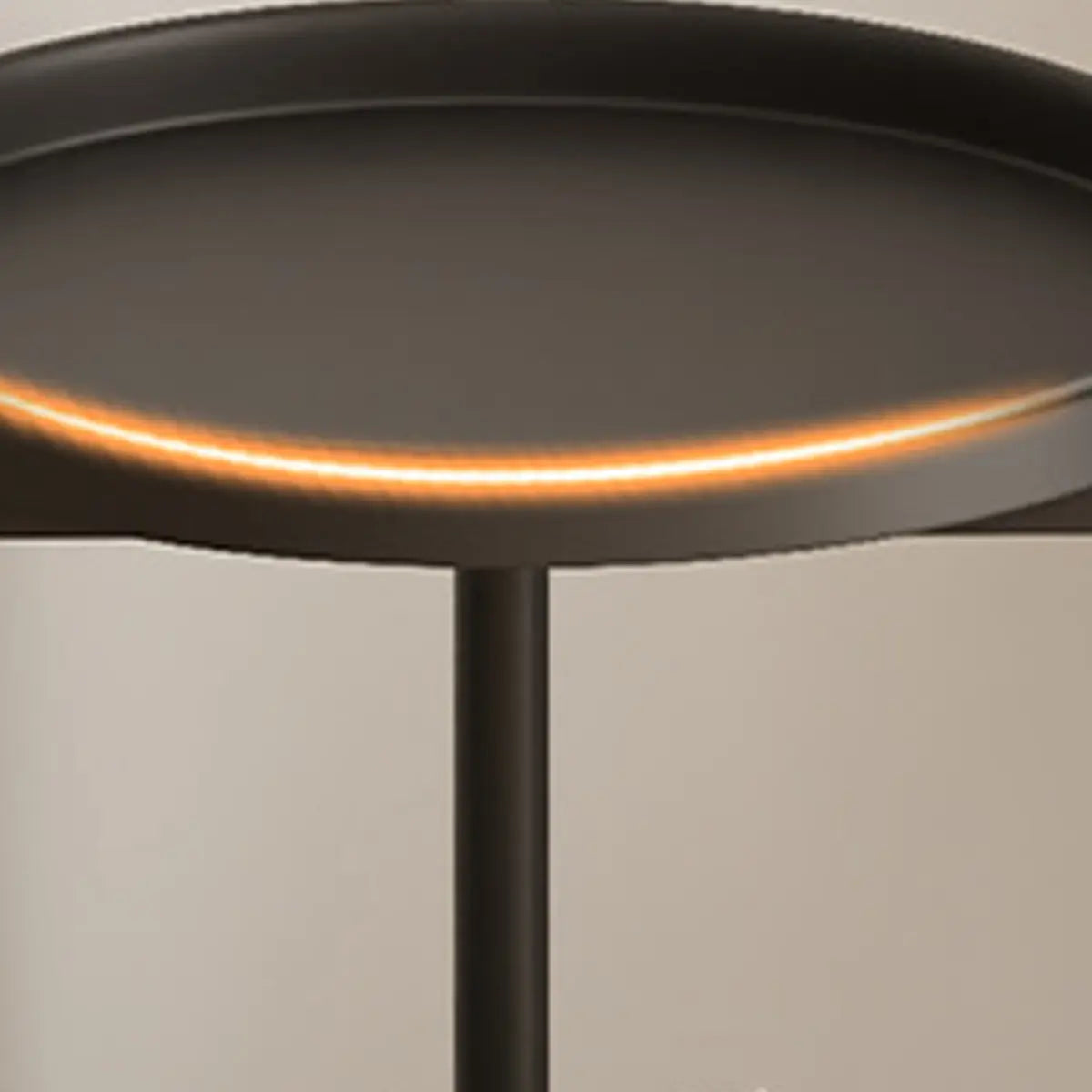 Simple Circular 2 Tiers Metal Plant Stand Indoor White Image - 15