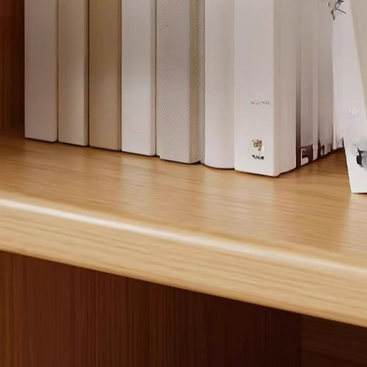 Simple Closed Reclaimed Wood Modular Cube Wide Bookcase Image - 13