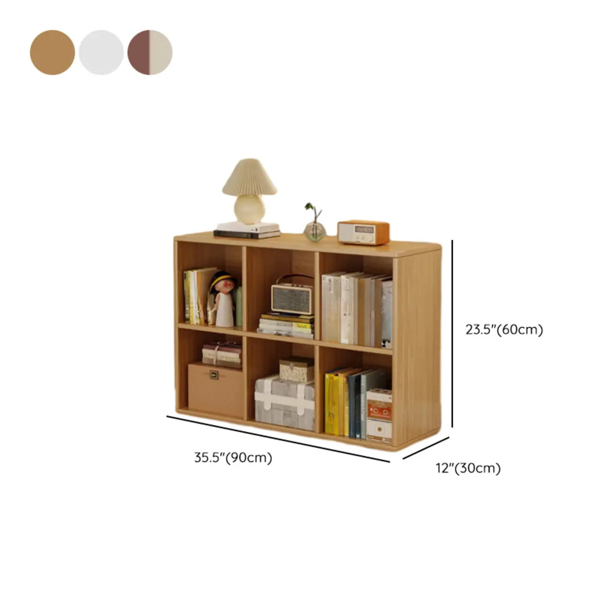 Simple Closed Reclaimed Wood Modular Cube Wide Bookcase Image - 33