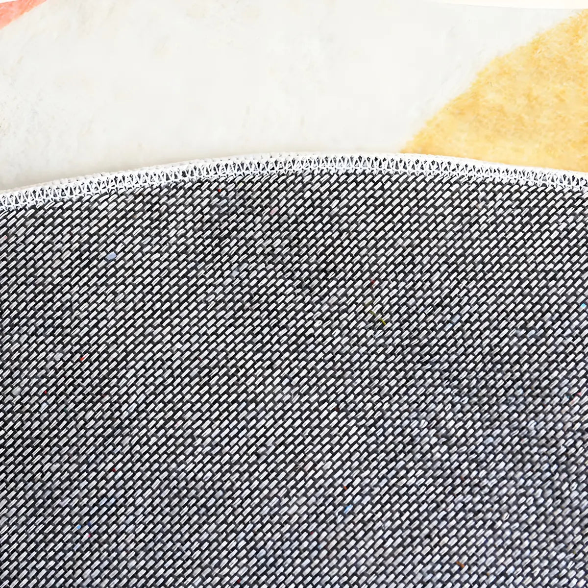 Simple Cloud-Shaped Abstract Cotton Cream Area Rug Image - 13