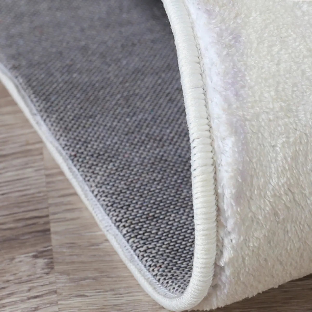 Simple Cloud-Shaped Abstract Cotton Cream Area Rug Image - 14