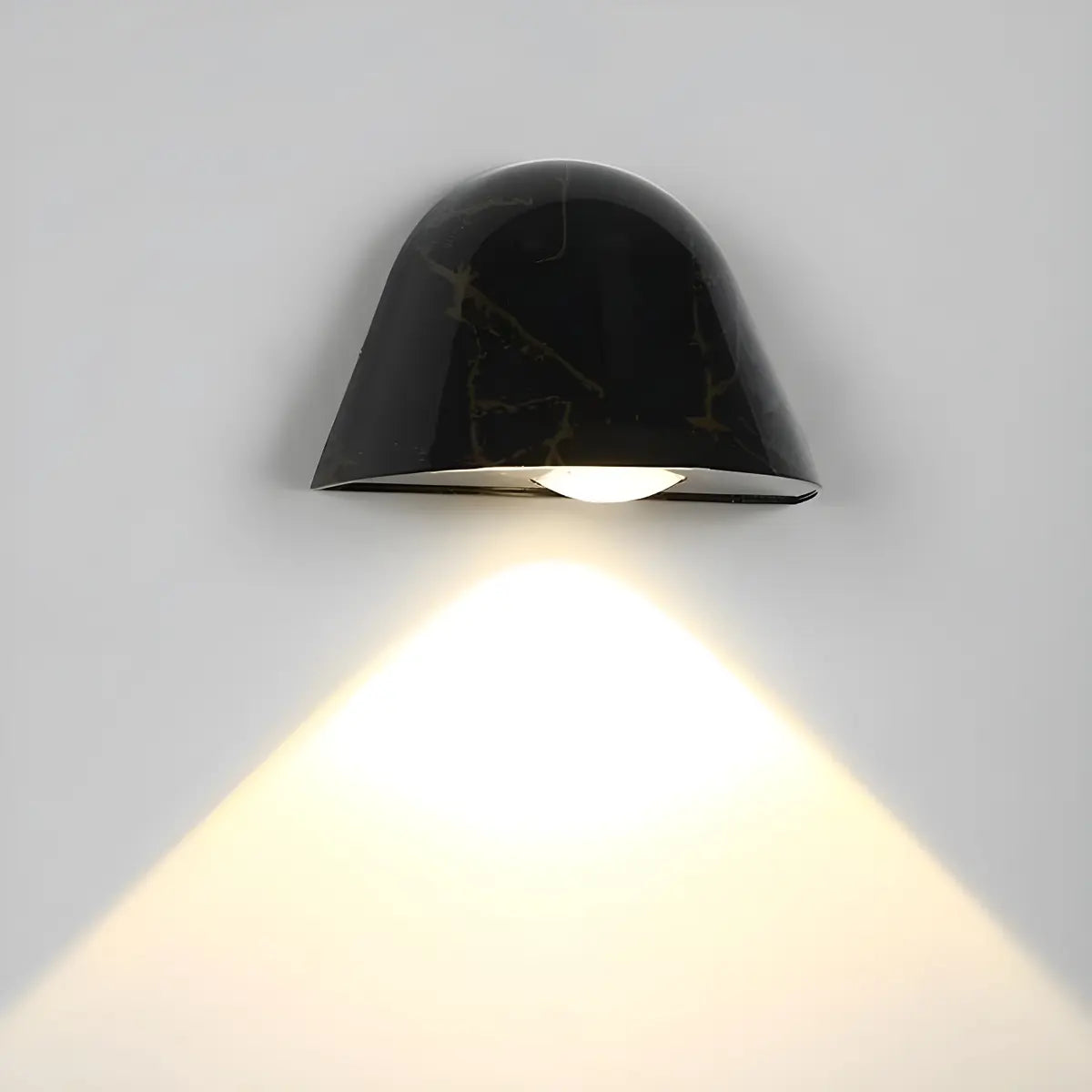 Simple Cone Metal Dimmable LED Small Wall Light Black Image - 18