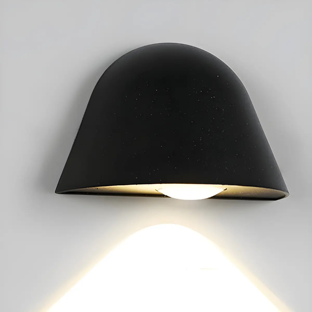 Simple Cone Metal Dimmable LED Small Wall Light Black Image - 5