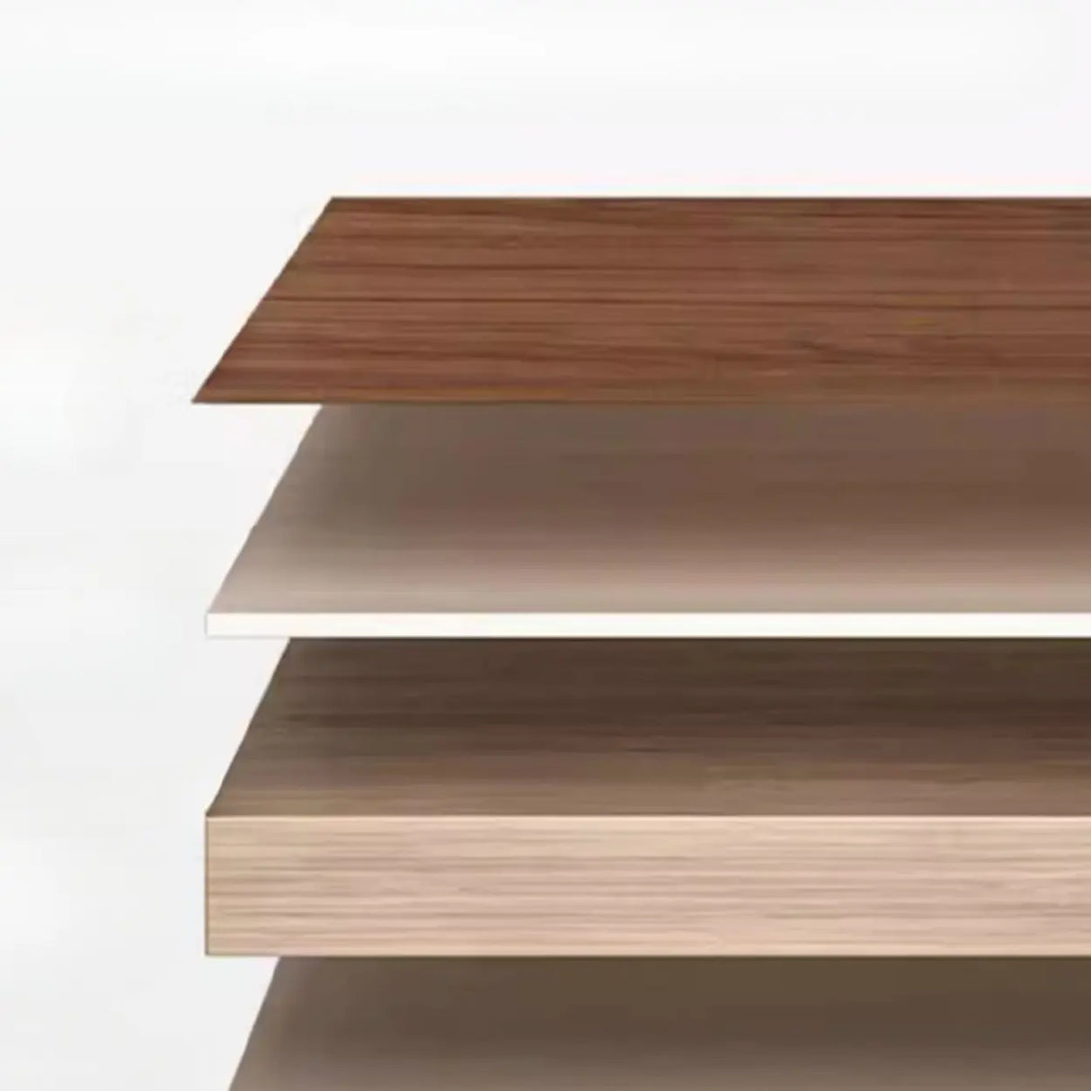 Simple Cube Solid Wood Brown Closed Short Bookcase Image - 12