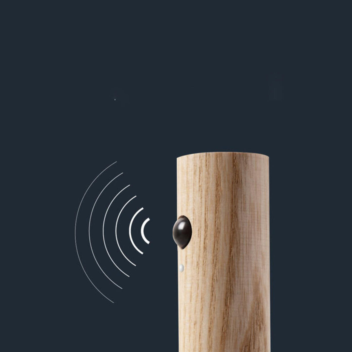 Simple Cylinder Wood and Acrylic LED Wall Sconce Image - 8