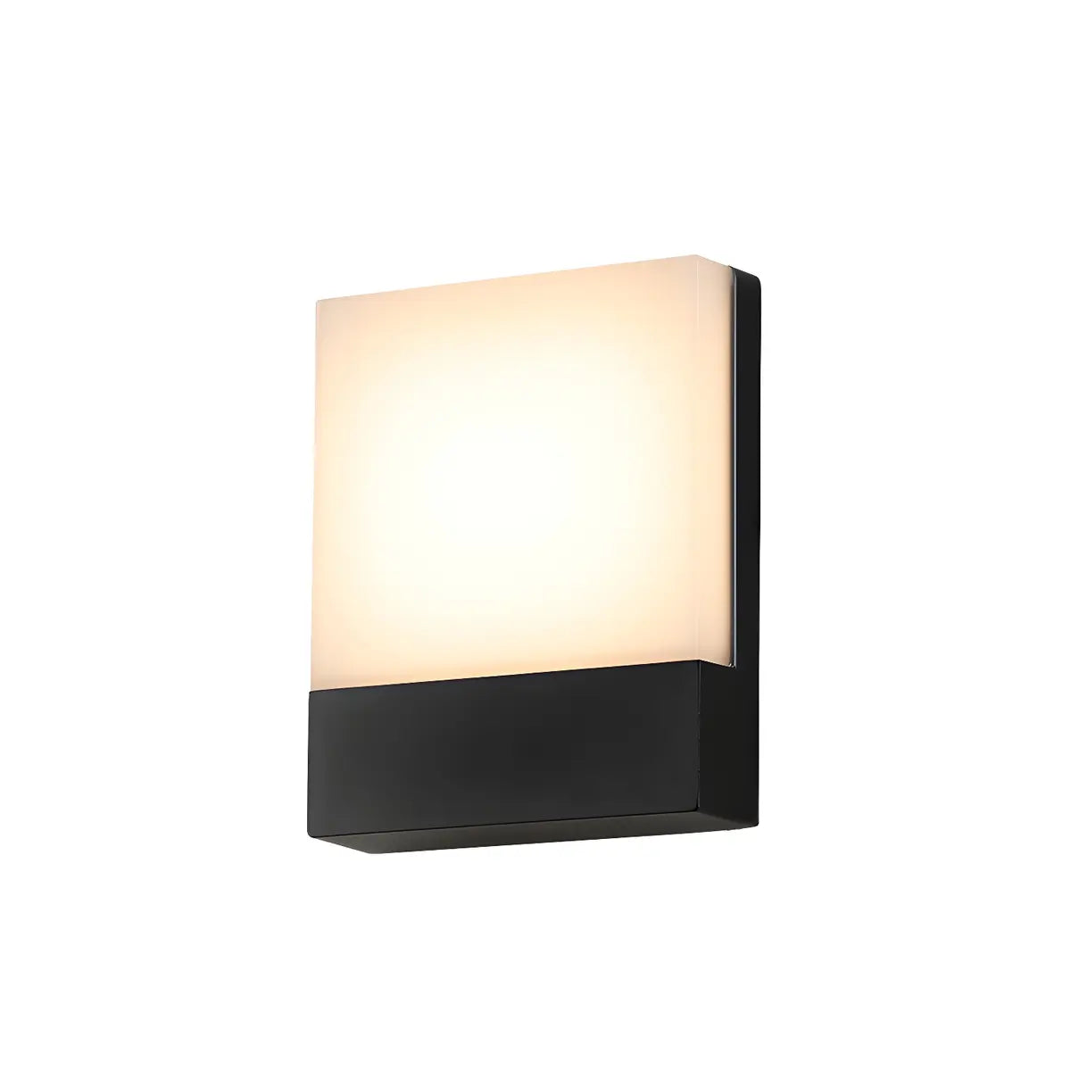 Simple Geometric Square Metal Outdoor LED Wall Light Image - 6