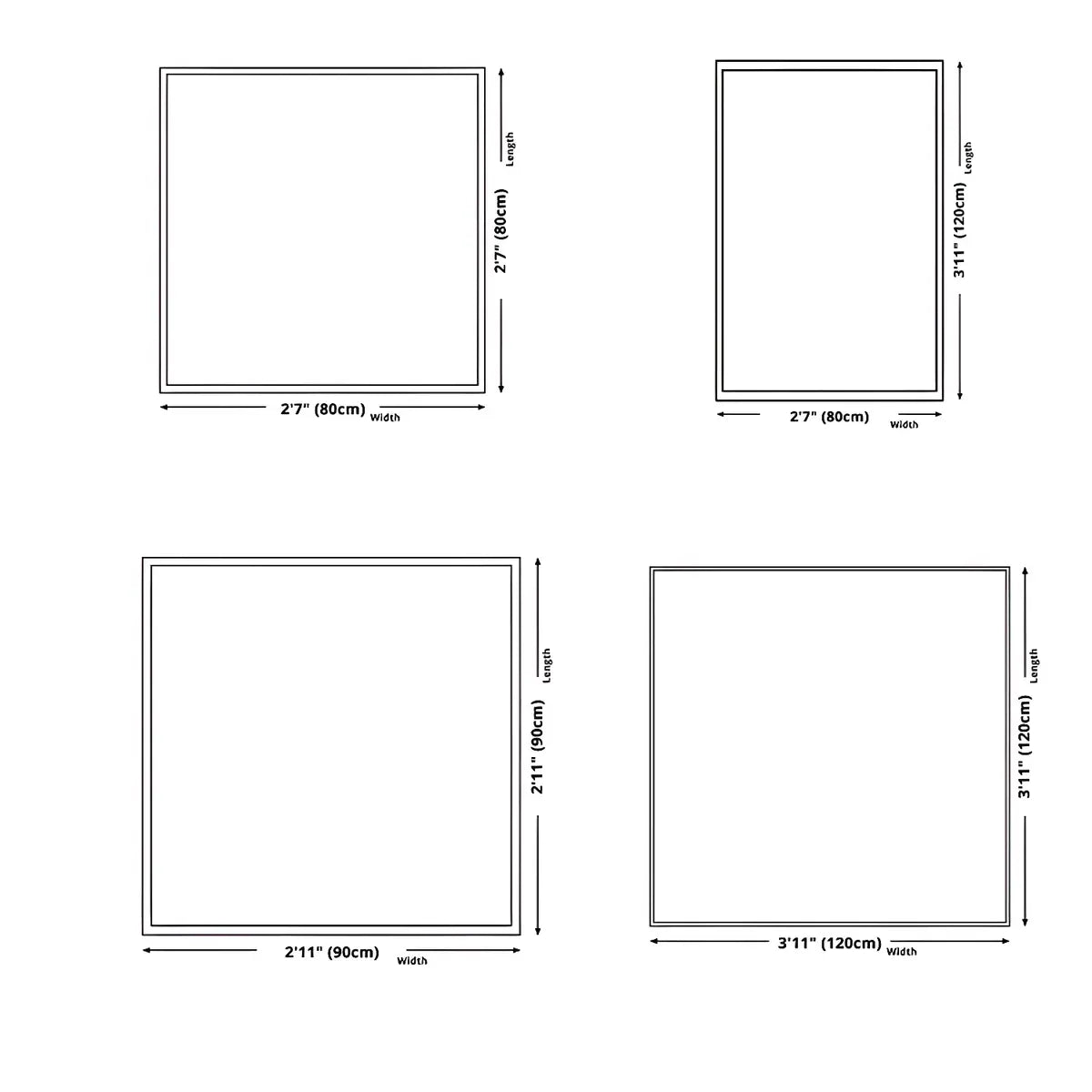 Simple Geometric Vinyl Beige Medium Non-Slip Area Rug Image - 11