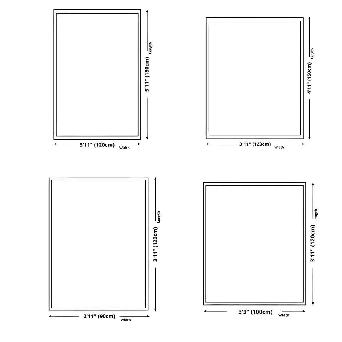 Simple Geometric Vinyl Beige Medium Non-Slip Area Rug Image - 12