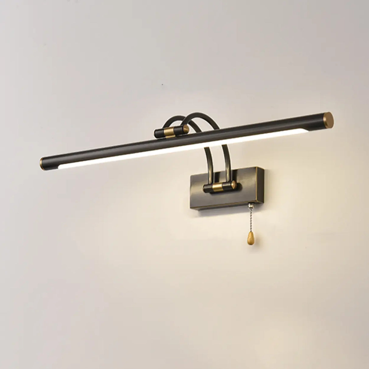 Simple Linear Vanity Light with Pull Chain Switch Image - 18