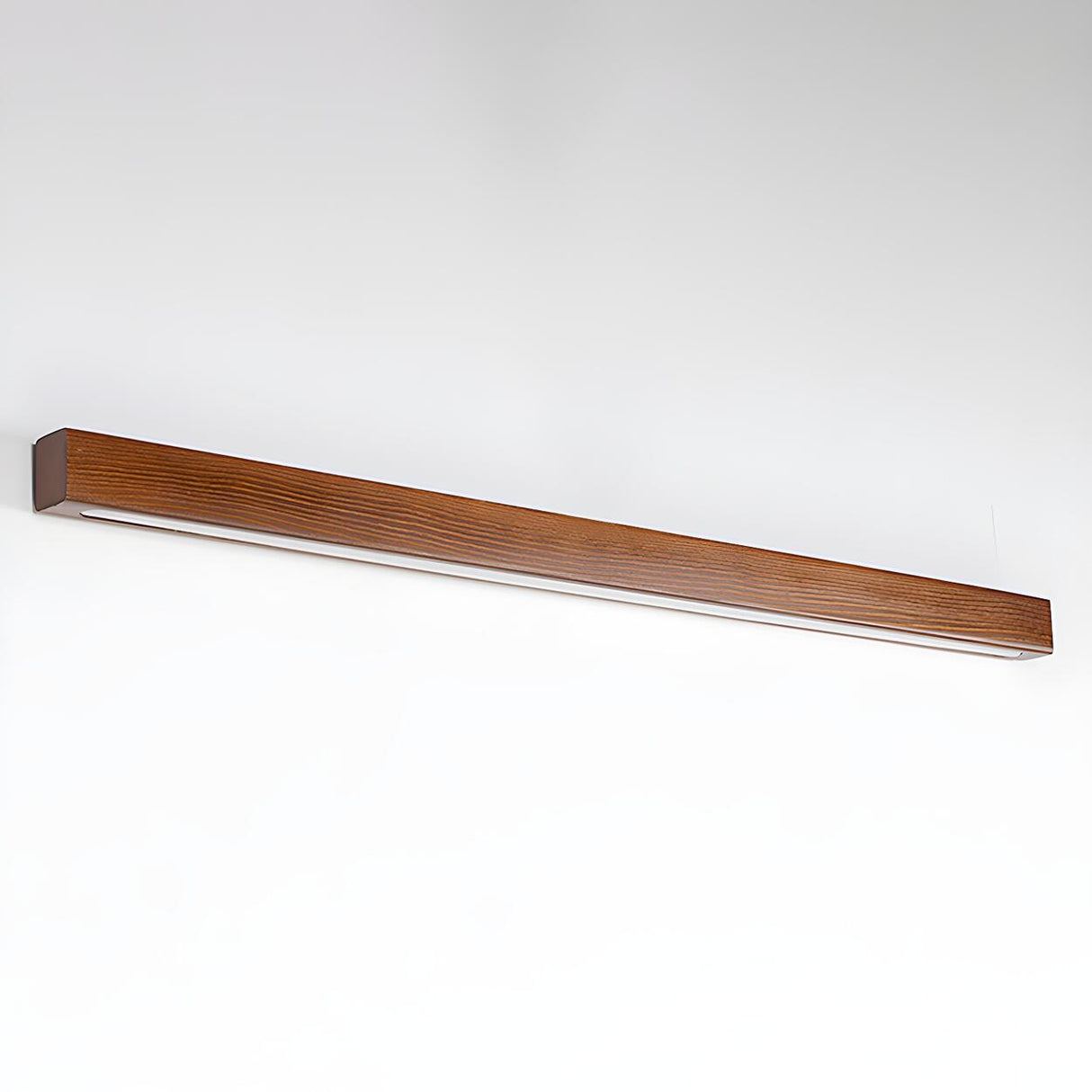 Simple Linear Wooden LED Wall Mount Light Fixture Image - 14