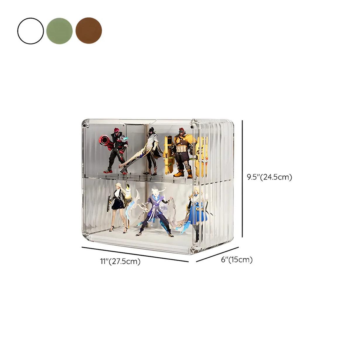 Simple Living Room Stackable Clear Display Cabinet