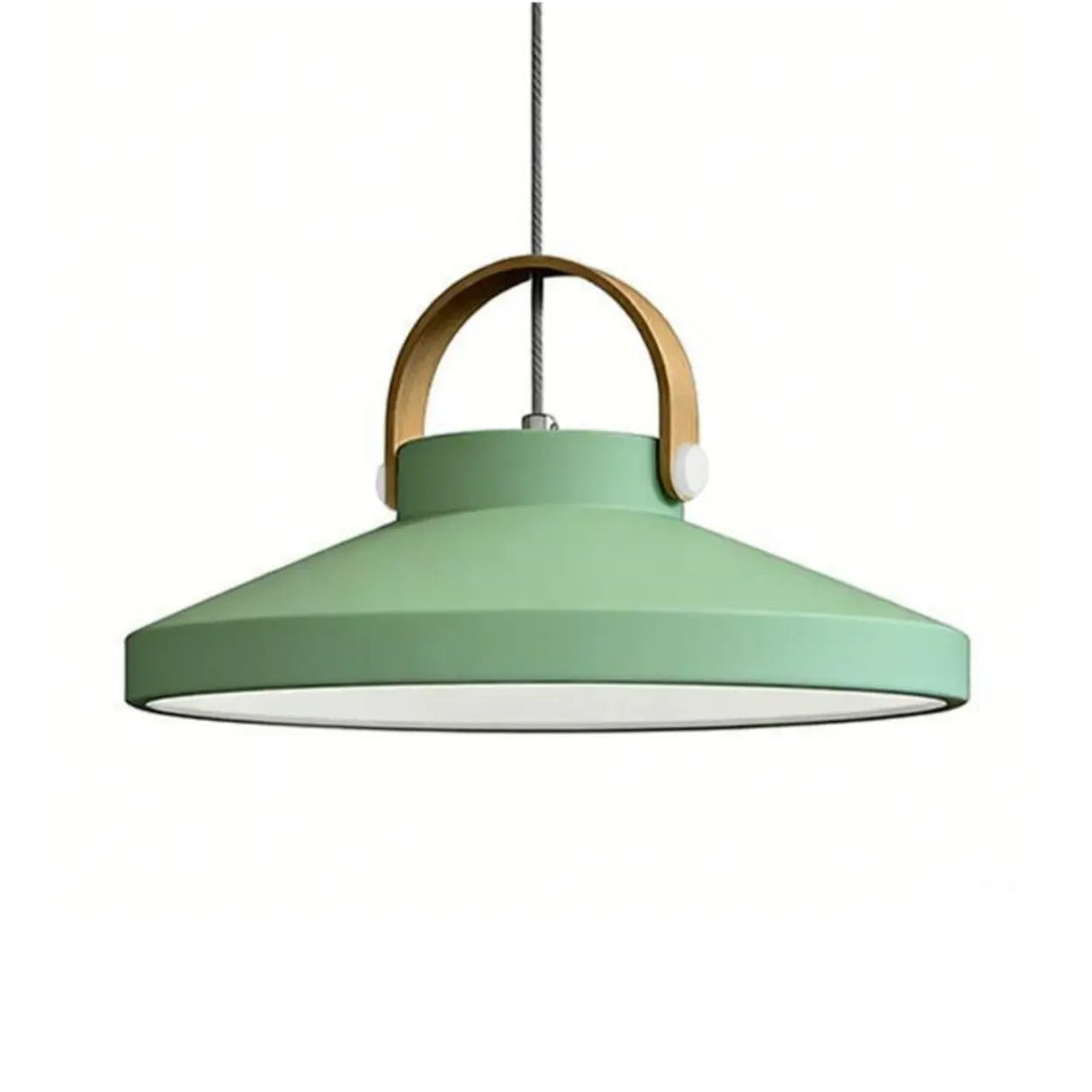 Simple Metal Conical LED Pendant Light in Multi-Color Image - 3
