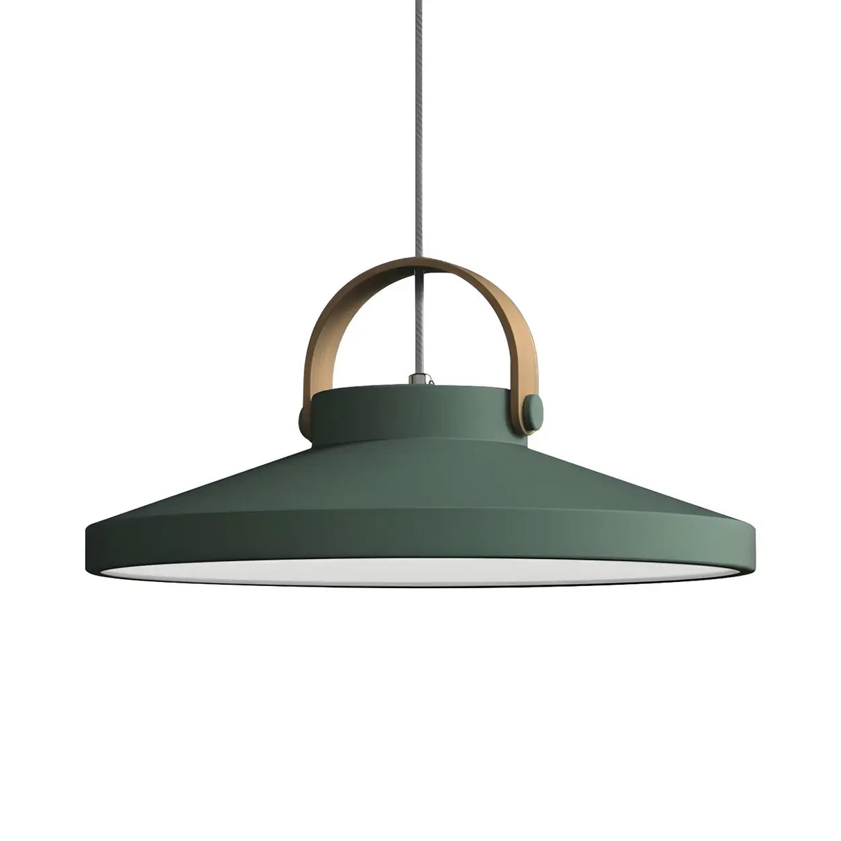 Simple Metal Conical LED Pendant Light in Multi-Color Image - 7