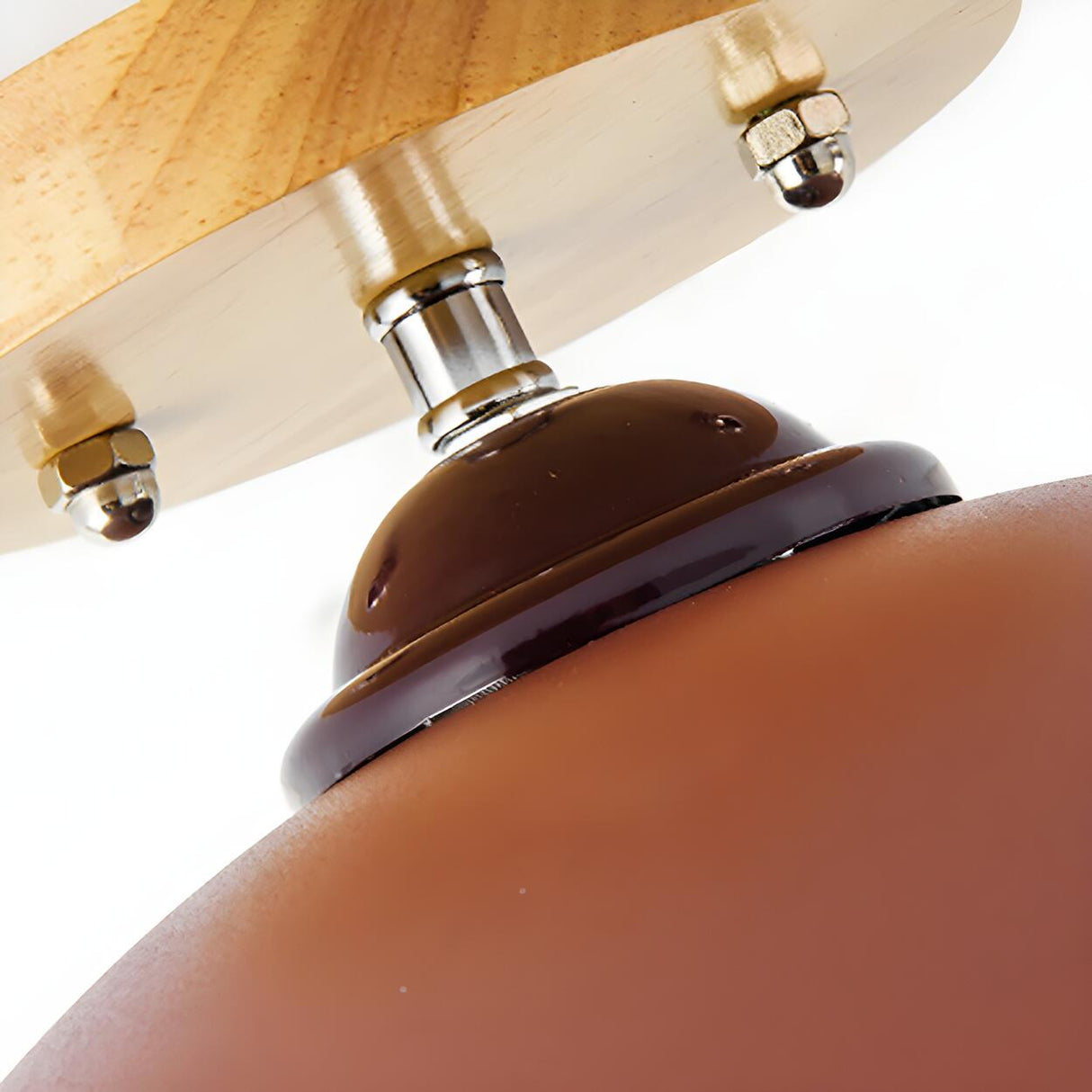 Simple Mini Balcony Dome Semi-Flush Mount Ceiling Light Image - 11