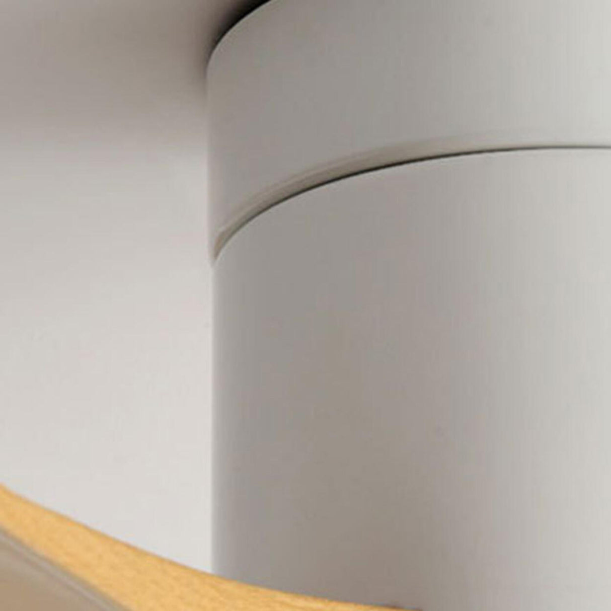 Simple Modern 3 Blade Dimming Wood Ceiling Fan Light Image - 5