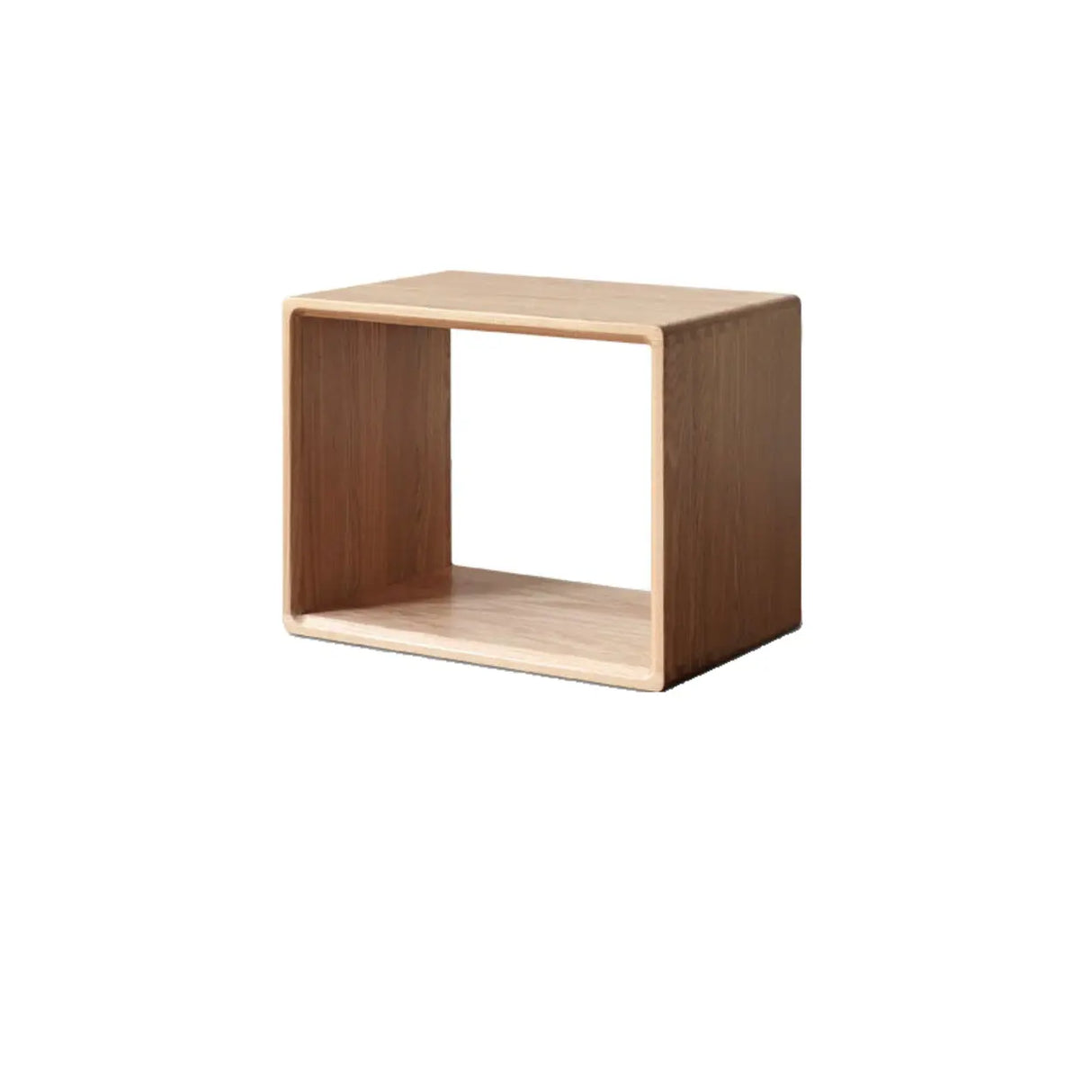 Simple Modular Wooden Cube Open Back Storage Bookcase Image - 2