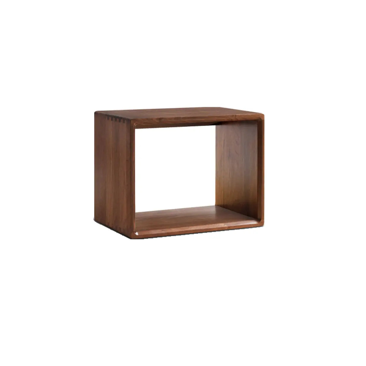 Simple Modular Wooden Cube Open Back Storage Bookcase Image - 5
