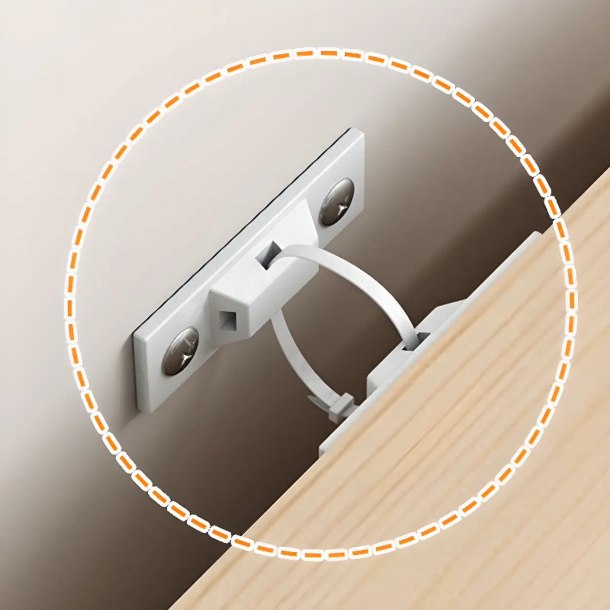 Simple Natural Finish Pine Closed Organizer Bookcase Image - 12