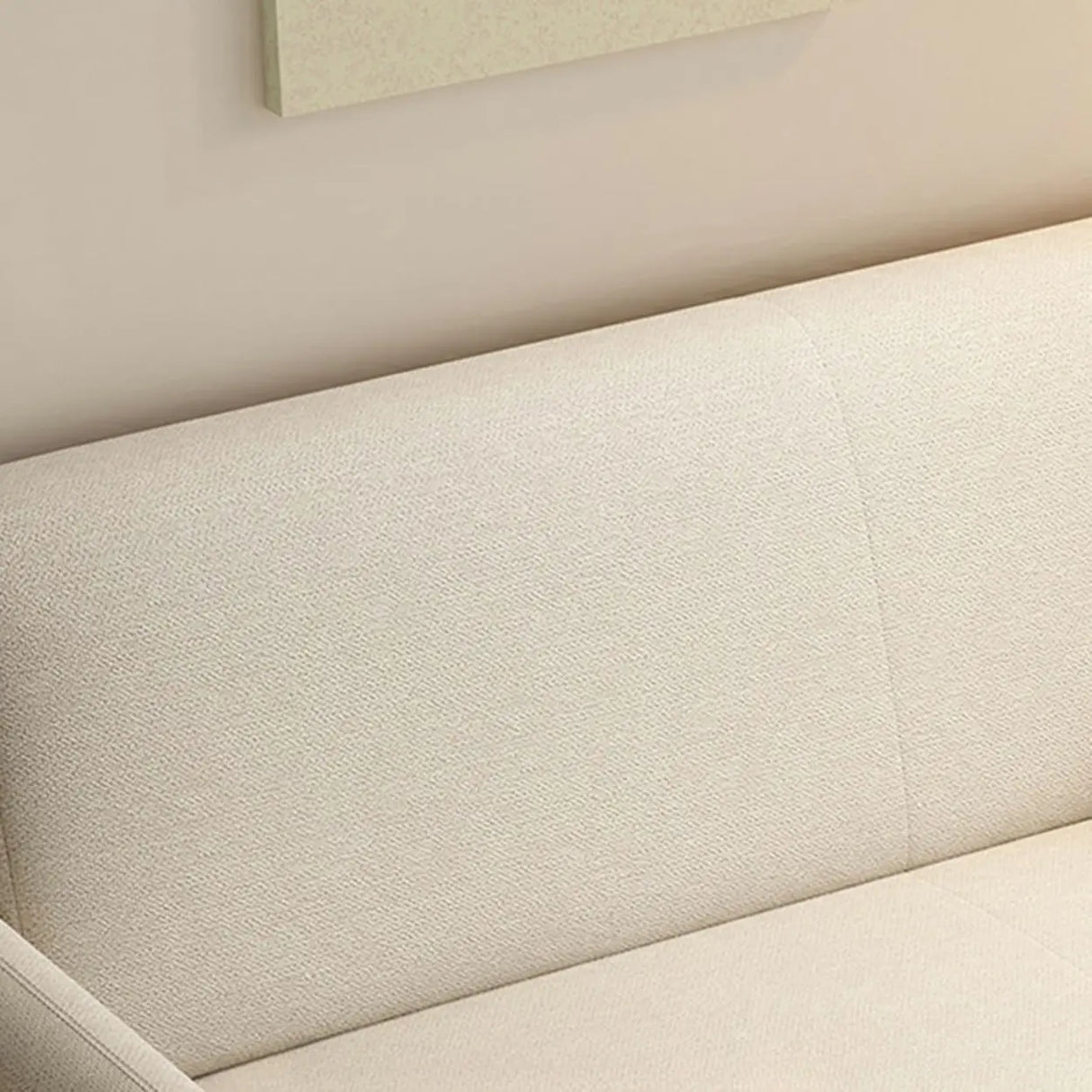 Simple Off-White Snowflake Velvet Square Arm Loveseat Image - 4