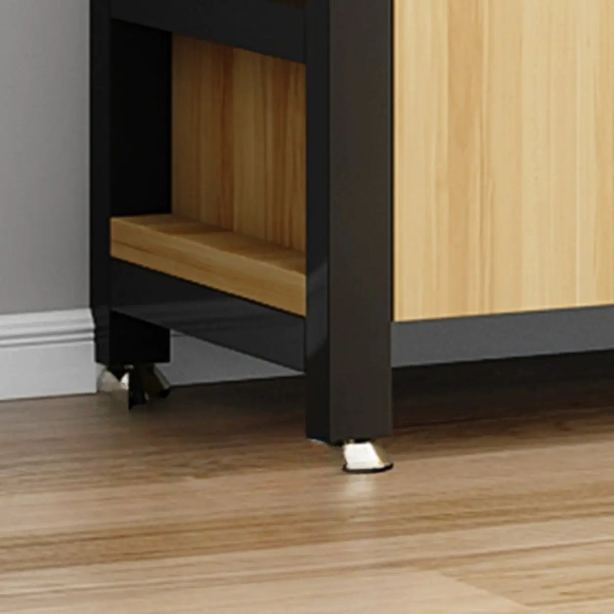 Simple Open Multi-Use Iron Etagere Storage Bookcase Image - 9