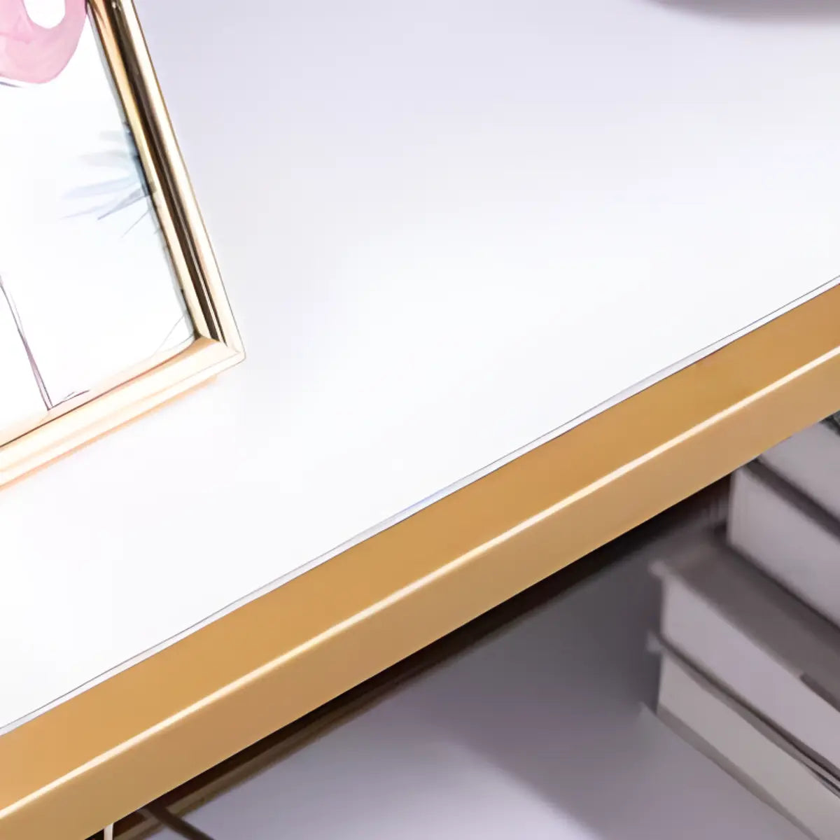 Simple Rectangle 5-Shelf Open Metal Display Bookcase Image - 11