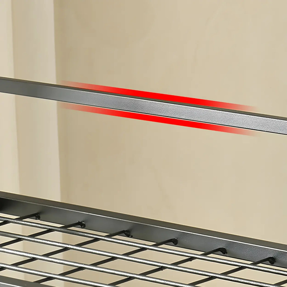 Simple Rectangular Metal Black Plant Stand with Wheels Image - 12