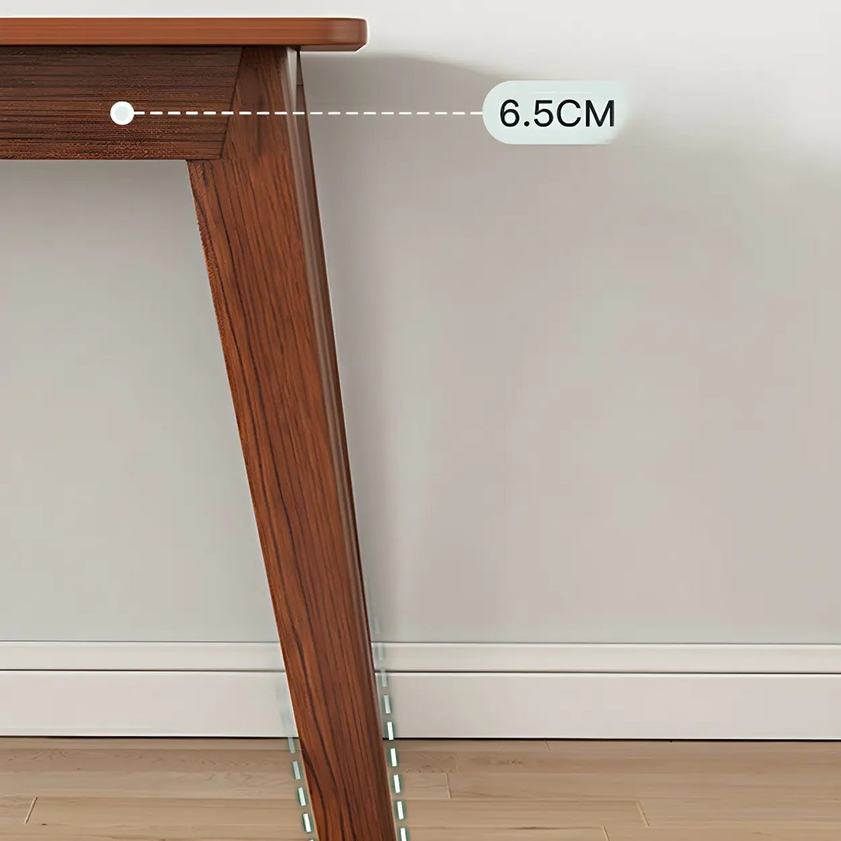 Simple Rectangular Wooden Long Double Writing Desk Image - 14