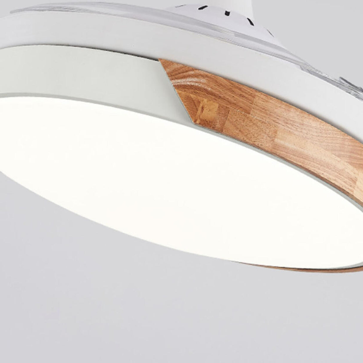 Simple Round 4 Blade Dimming Modern Ceiling Fan Light Image - 18