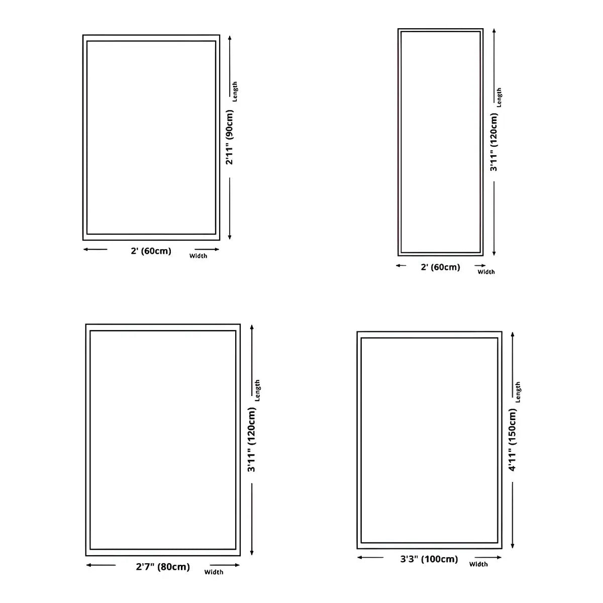 Simple Round Cotton Blend White Oval Pattern Area Rug