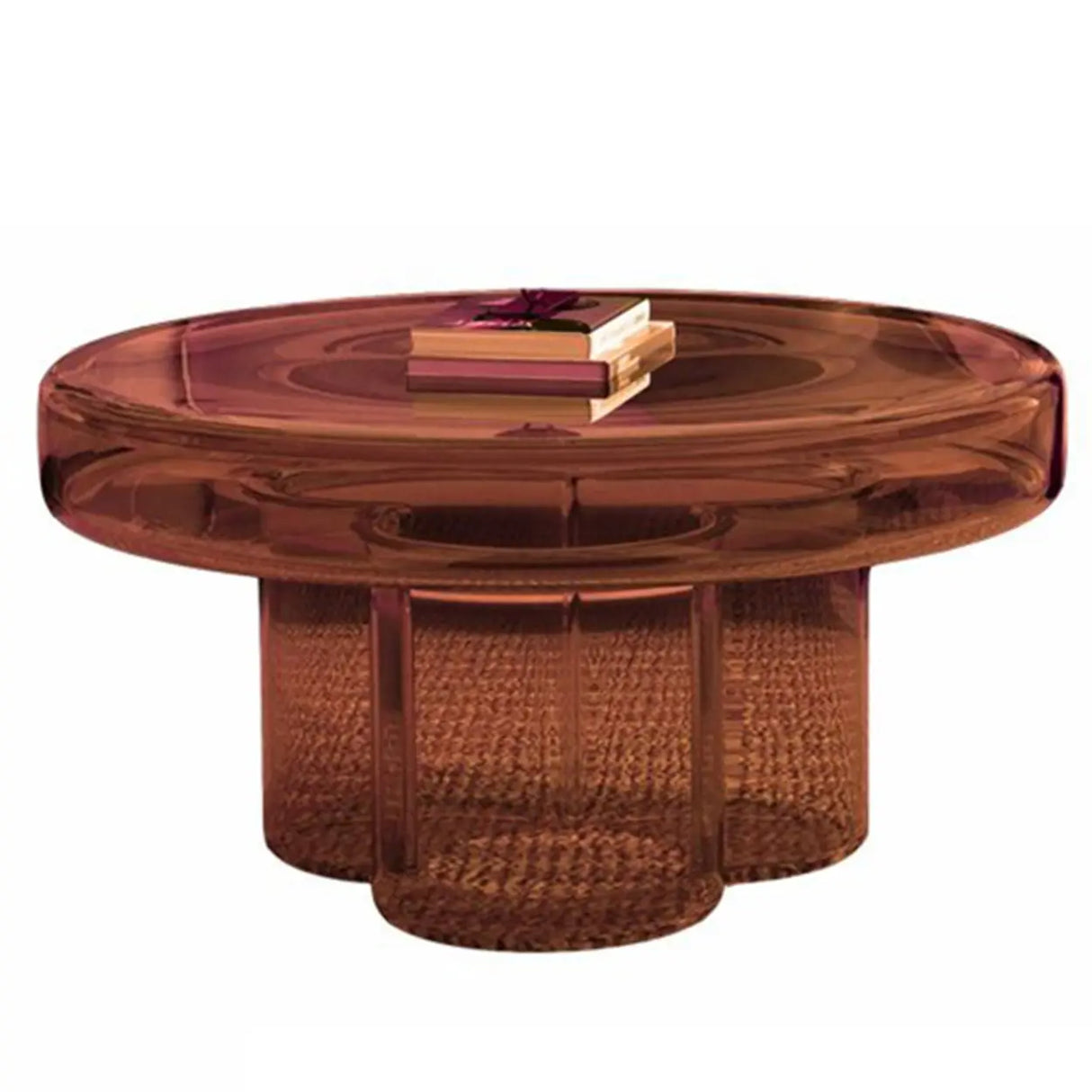 Simple Scratch Resistant Glass Round Coffee Table Image - 13