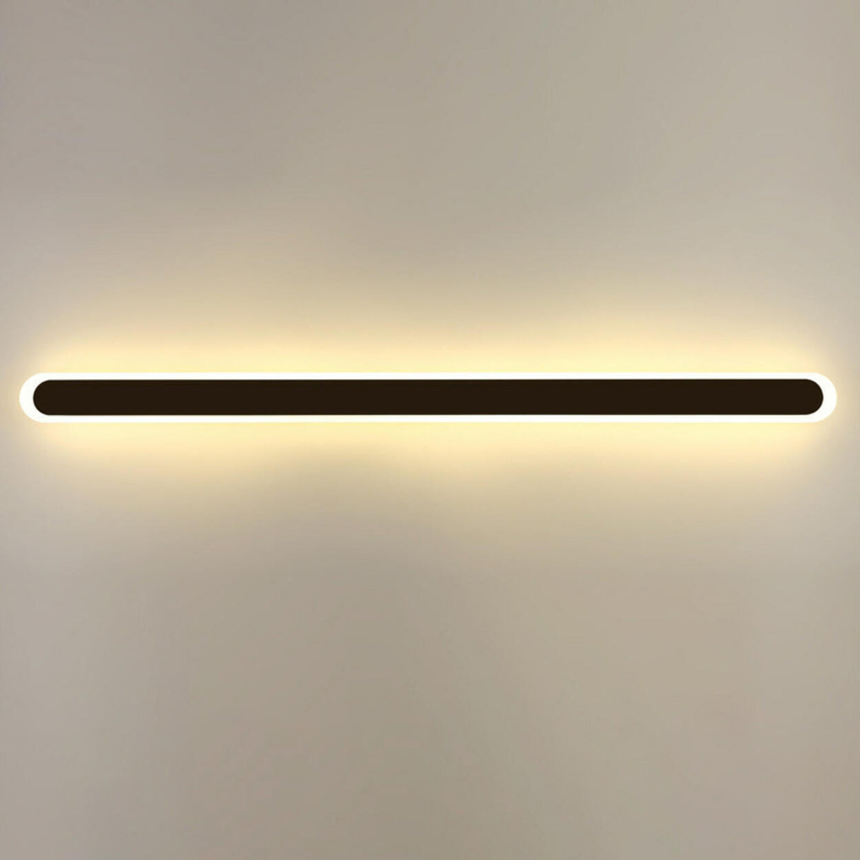Simple Slim Vertical Gold LED Vanity Wall Light Image - 17