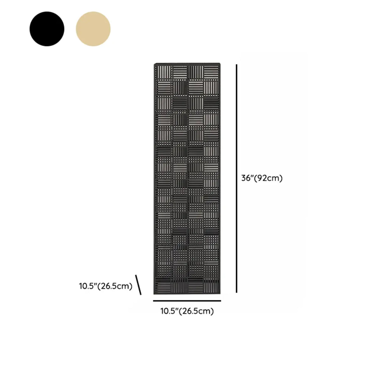 Simple Square Metal Frame Black Display Plant Table Image - 16