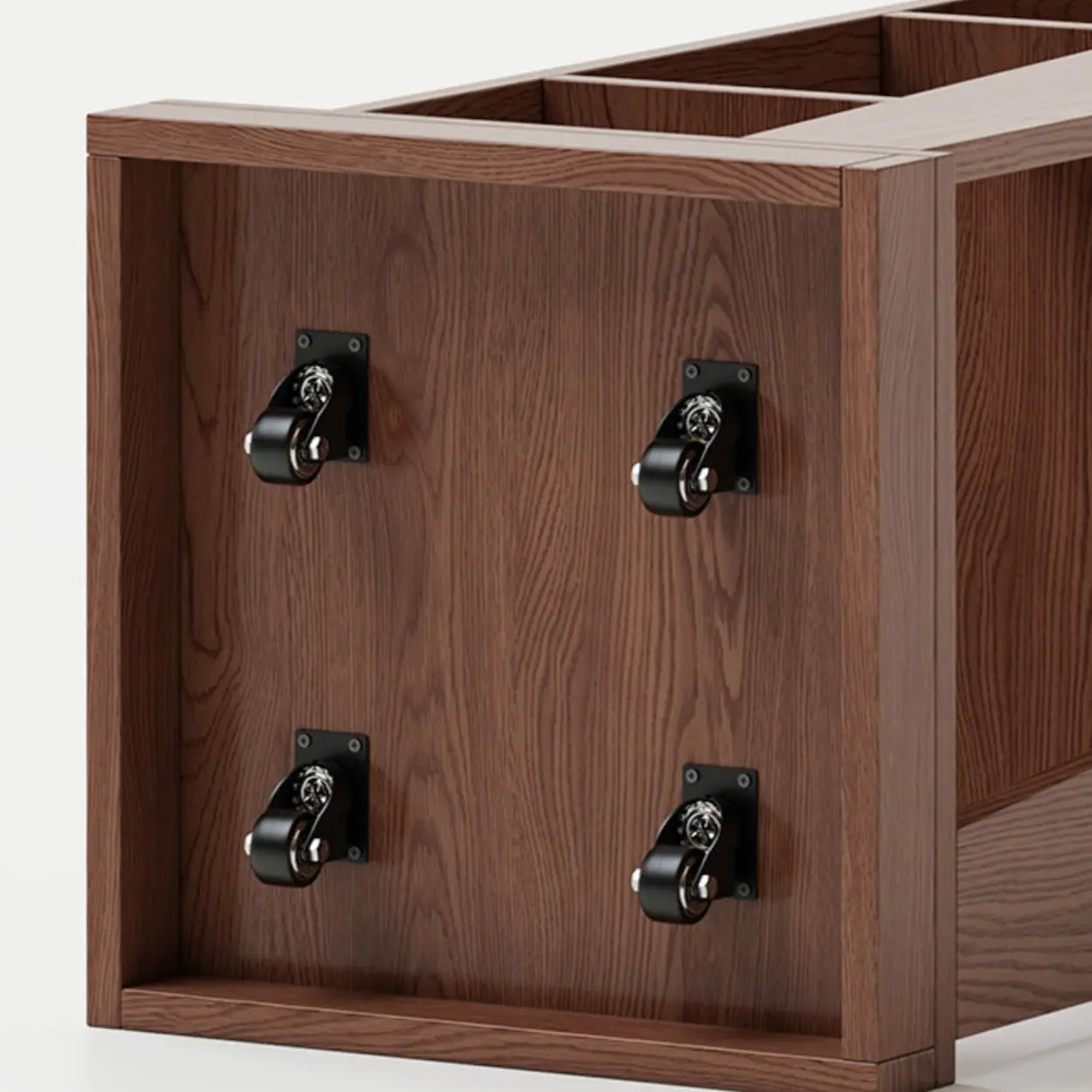 Simple Square Wooden Open Back Tall Storage Bookcase Image - 12