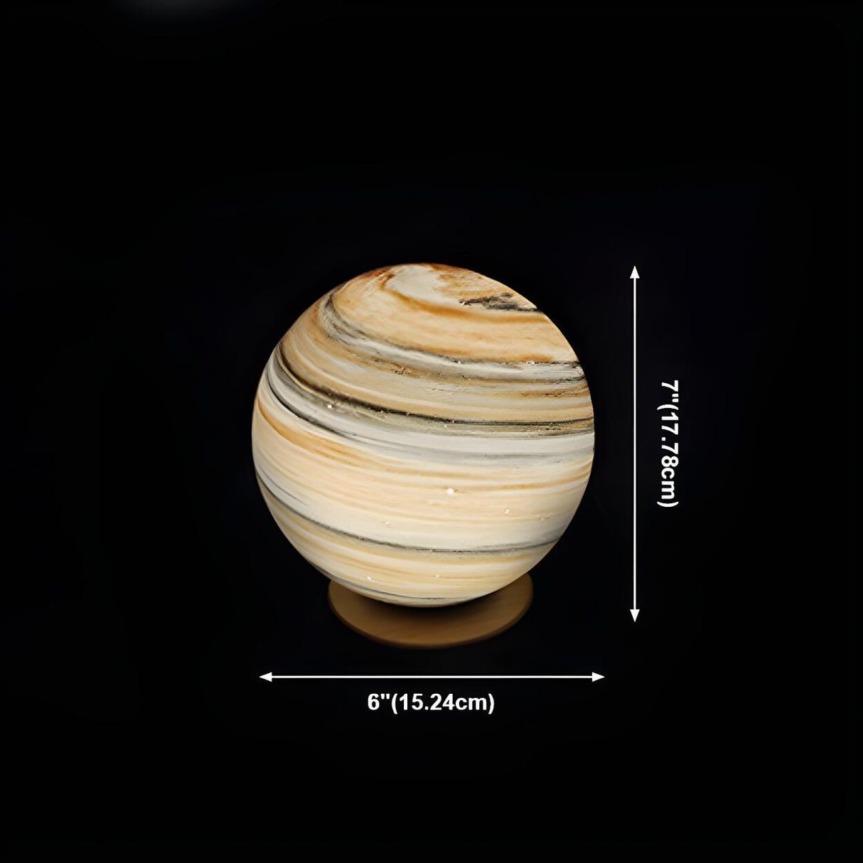 Simple Starry Planet Glass Bedroom Moon Table Lamp