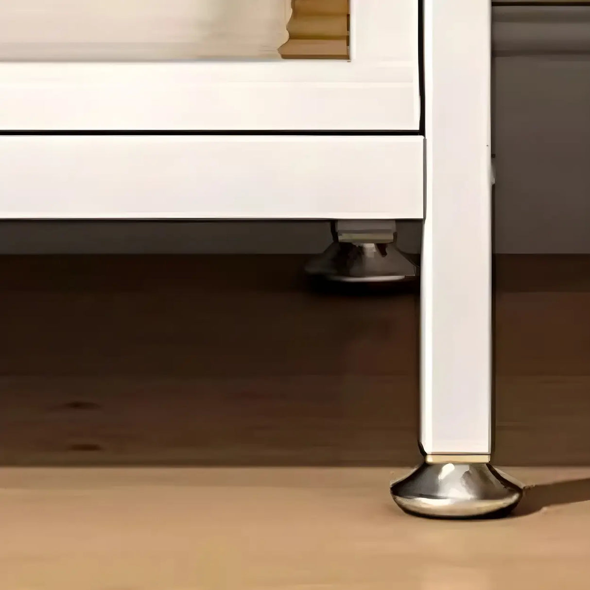 Simple White Clear Cabinets Standard Steel Bookcase Image - 6