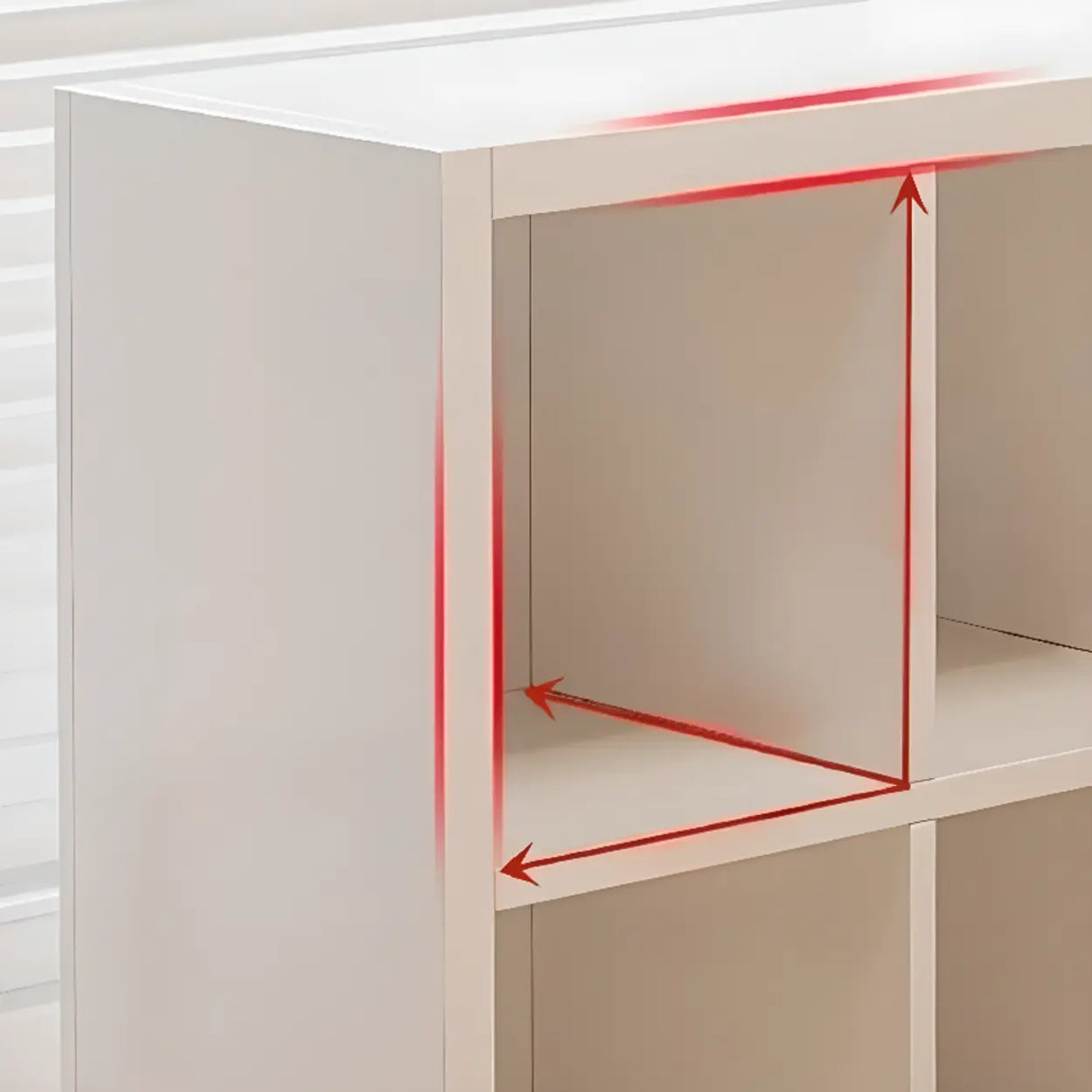 Simple White Wooden Rectangle Small Storage Bookcase Image - 8