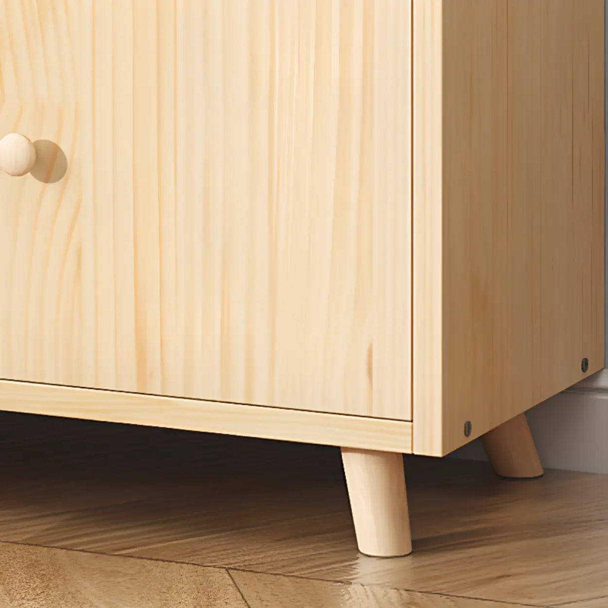 Simple Wood Closed Back Horizontal Organizer Bookcase Image - 18