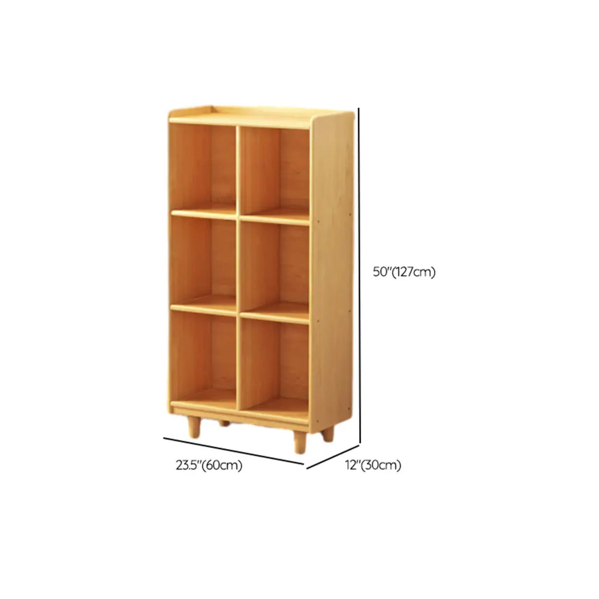 Simple Wood Color Horizontal Closed Medium Bookcase Image - 14